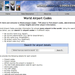 World Airport Codes, 2003 Screeshot